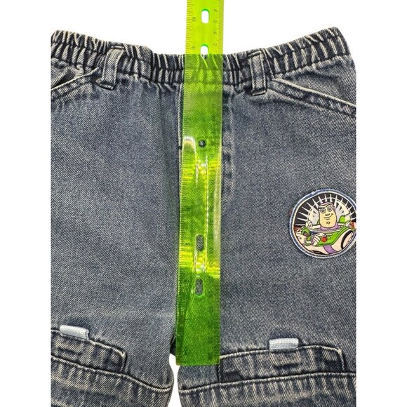 RARE Excellent Vintage 90s y2k Disney Buzz Light Year 3T Shorts Toy Story Kids - Picture 14 of 14